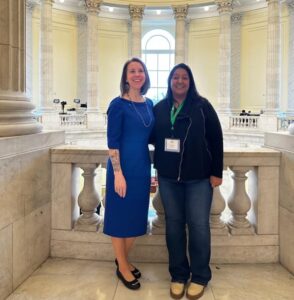 Drea and Siobhain at the U.S. Capitol for Rare Disease Day