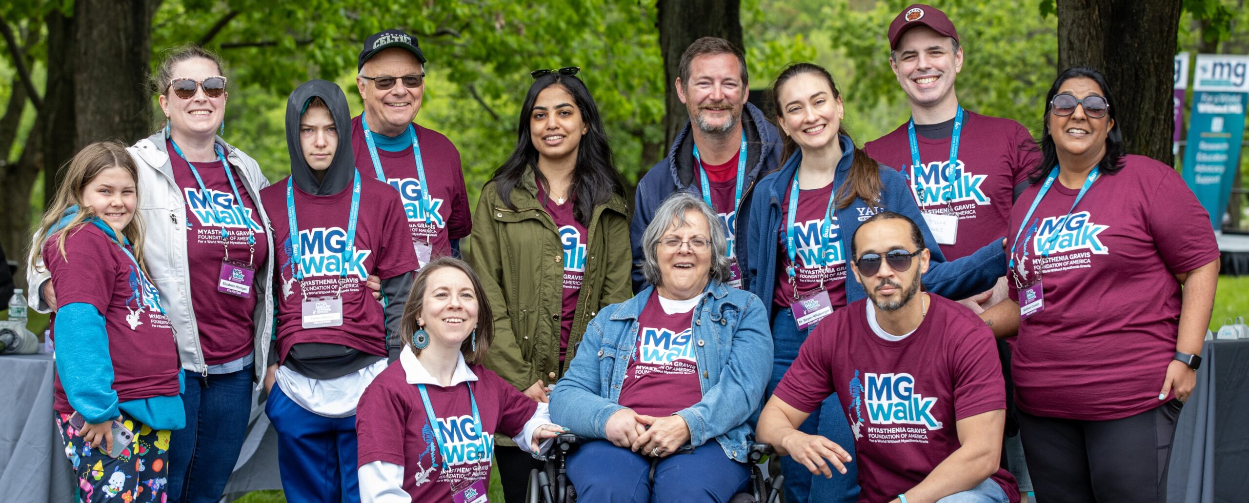 volunteers at the 2024 MG Walk in Boston