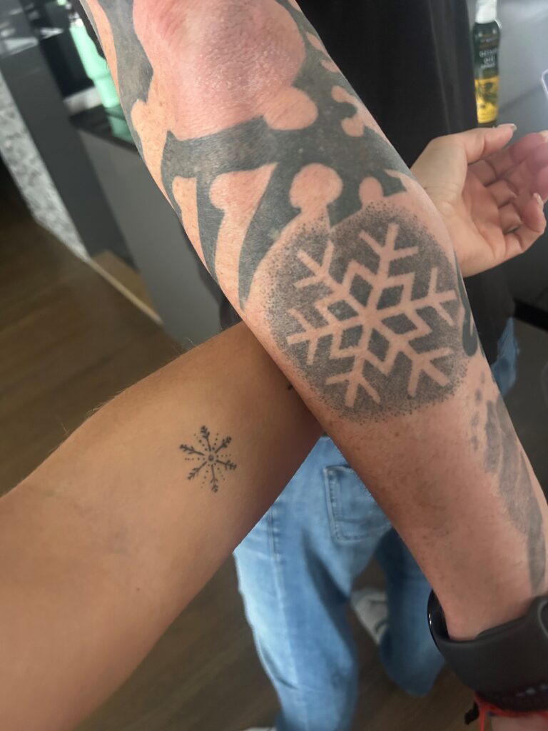Snowflake tattoos